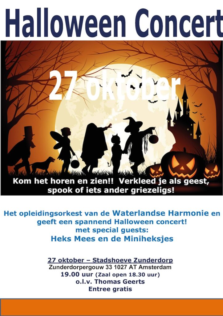 Halloweenconcert Zunderdorp, Opleidingsorkest van de Waterlandse Harmonie