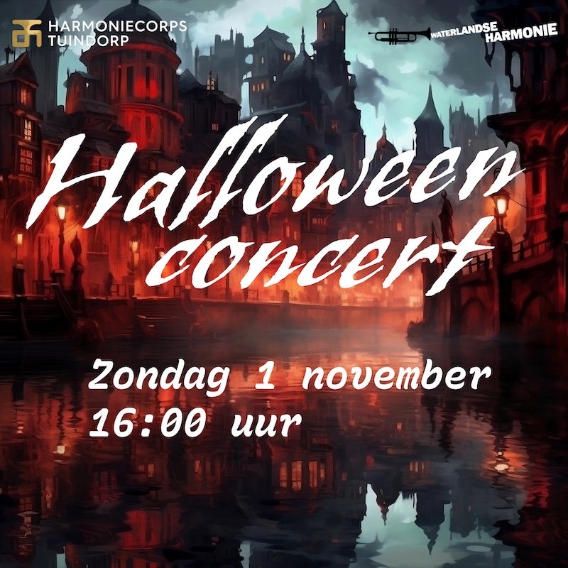 Halloweenconcert 1 november 2026 Waterlandse Harmonie Ransdorp